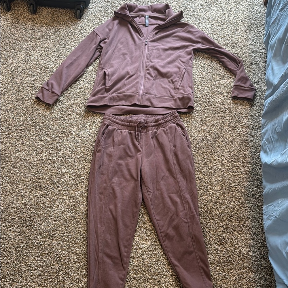 Purple/Brown Loungewear Set